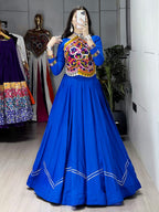 Royal Blue Navratri Lehenga Choli