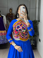 Royal Blue Navratri Lehenga Choli
