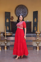 Premium Designer Embroidered Gown | Traditional Outfit