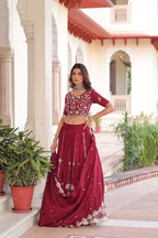 Premium Embroidered Lehenga Choli Set with Dupatta | Bridal Functions Outfit