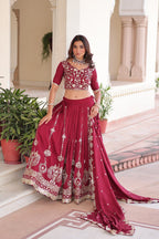 Premium Embroidered Lehenga Choli Set with Dupatta | Bridal Functions Outfit