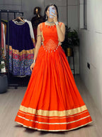 Navratri Lehenga with Fancy Zigzag Patti Top