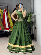 Navratri Lehenga with Fancy Zigzag Patti Top