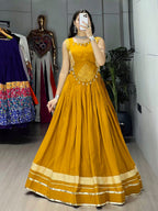 Navratri Lehenga with Fancy Zigzag Patti Top