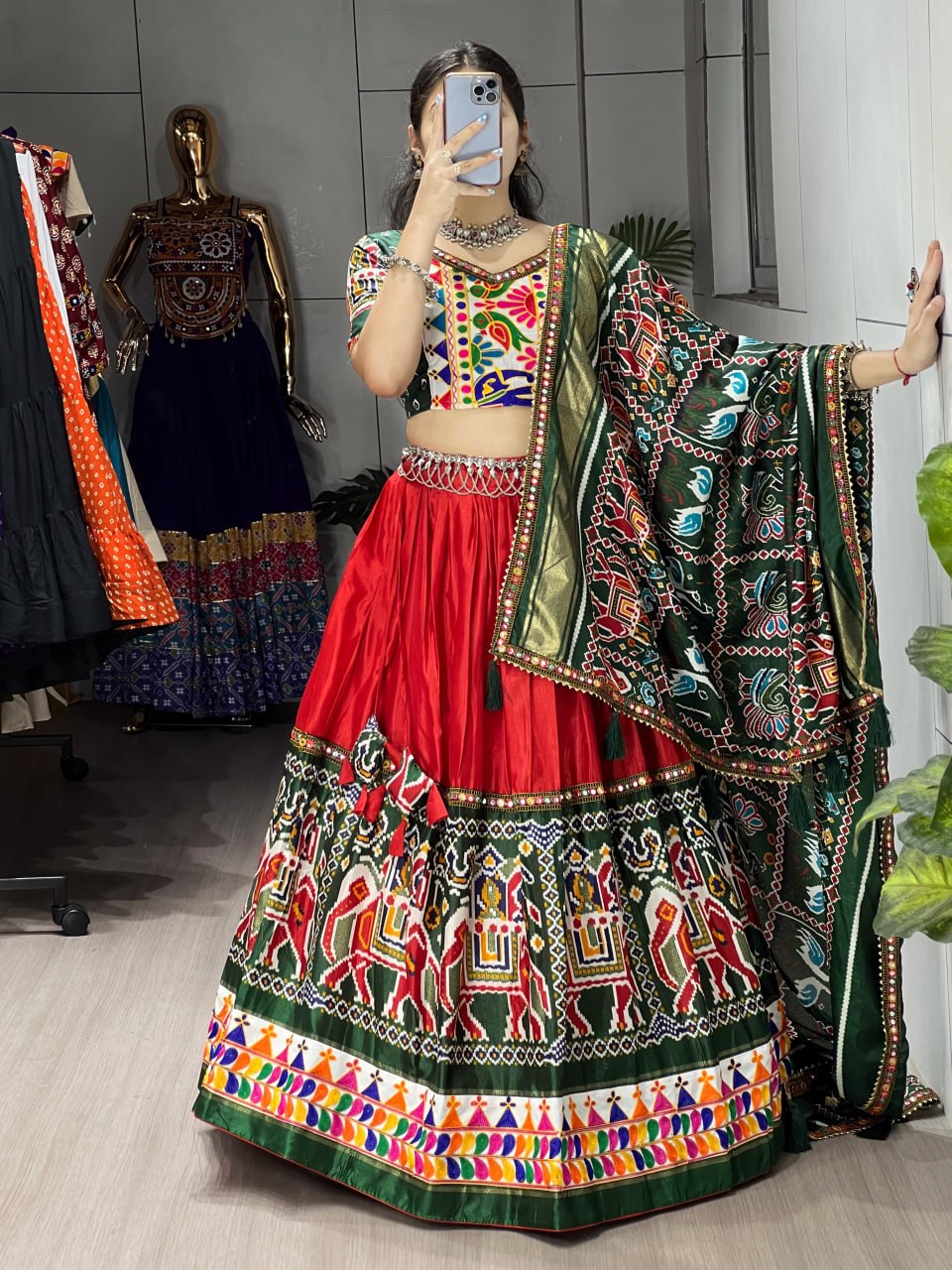 Patola Print Dola Silk Lehenga Choli