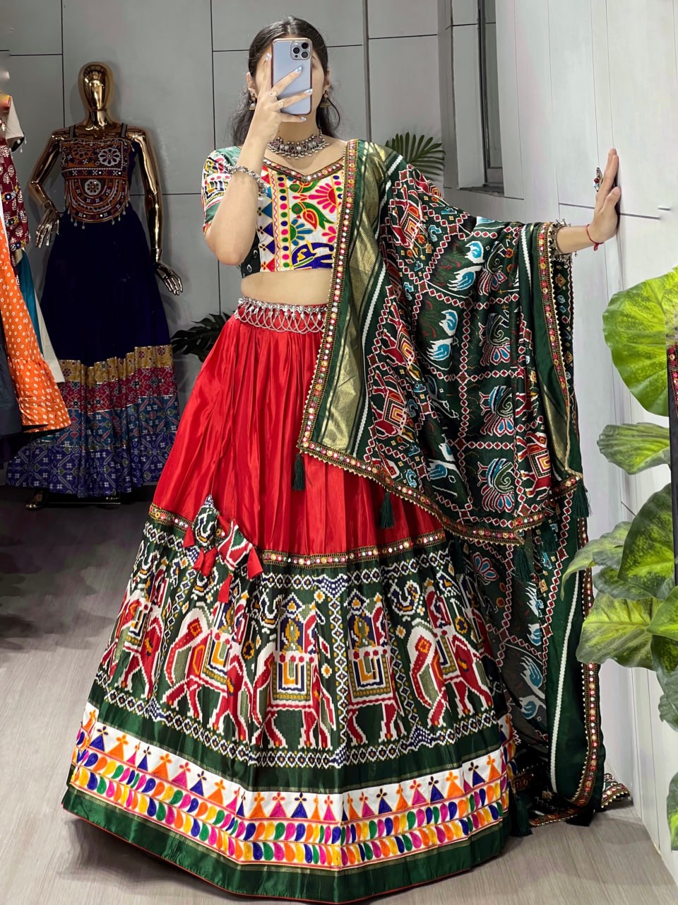 Patola Print Dola Silk Lehenga Choli
