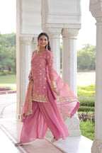 Premium Sequins Embroidered Fendy Sharara Suit Set