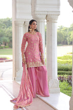 Premium Sequins Embroidered Fendy Sharara Suit Set