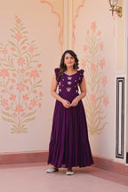 Premium Designer Embroidered Flared Gown
