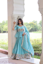 Premium Sequins Embroidered Readymade Lehenga Choli Set