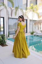 Premium Sequins Zari Embroidered Party Wear Gown