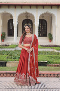 Designer Sequins Embroidered Lehenga Choli Set