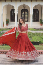 Designer Sequins Embroidered Lehenga Choli Set