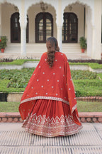 Designer Sequins Embroidered Lehenga Choli Set