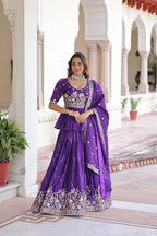 Premium Sequins Embroidered Readymade Lehenga Choli Set