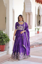Premium Sequins Embroidered Readymade Lehenga Choli Set
