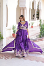 Premium Sequins Embroidered Readymade Lehenga Choli Set