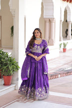 Premium Sequins Embroidered Readymade Lehenga Choli Set