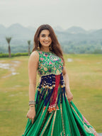 Navratri Special Green Lehenga Choli
