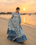 Premium Embroidered Faux Georgette Anarkali Suit Set with Dupatta