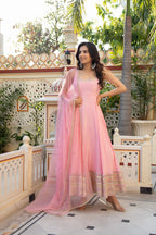  Women's Wedding Functions Wear Anarkali Suit Set with Dupatta 