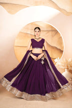 Designer Sequins Embroidered Lehenga Choli with Dupatta