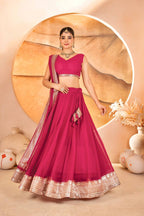 Designer Sequins Embroidered Lehenga Choli with Dupatta