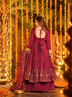 Premium Designer Anarkali Set with Plazo & Dupatta