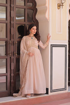 Premium Sequins Embroidered Gown with Designer Dupatta