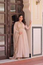 Premium Sequins Embroidered Gown with Designer Dupatta