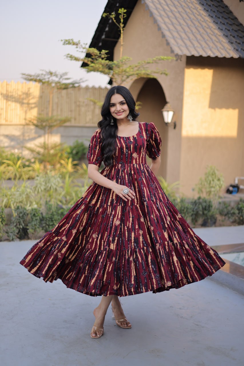 Premium Printed Cotton Designer Kurti