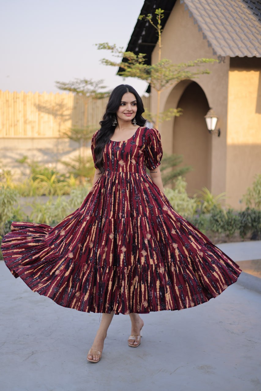 Premium Printed Cotton Designer Kurti