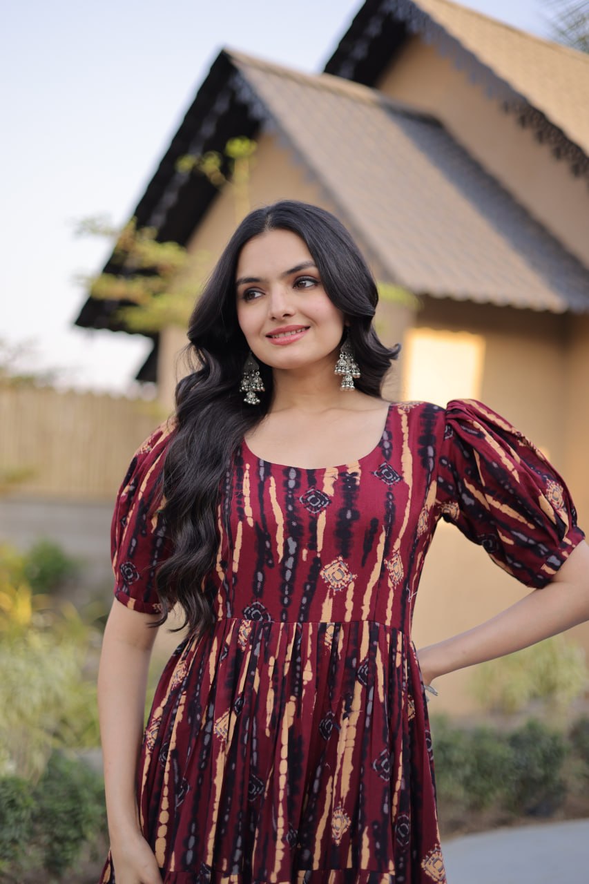 Premium Printed Cotton Designer Kurti
