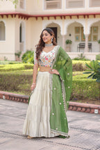 Premium Designer Cosmos Silk Lehenga Choli Dupatta Set