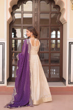 Premium Embroidered Gown with Bandhani Dupatta | Party Wear Outfit