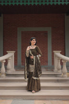 Premium Faux Georgette Sharara Suit With Embroidered Dupatta
