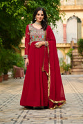 Premium Designer Embroidered Gown with Dupatta