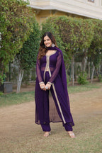 Premium Embroidered Kurti Pant & Dupatta Set