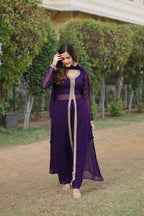 Premium Embroidered Kurti Pant & Dupatta Set