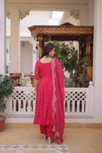 Premium Designer Mul Chanderi Kurti Pant Dupatta Set