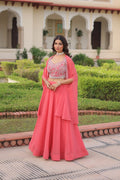 Premium Beads Embroidered Lehenga Choli with Designer Shrug