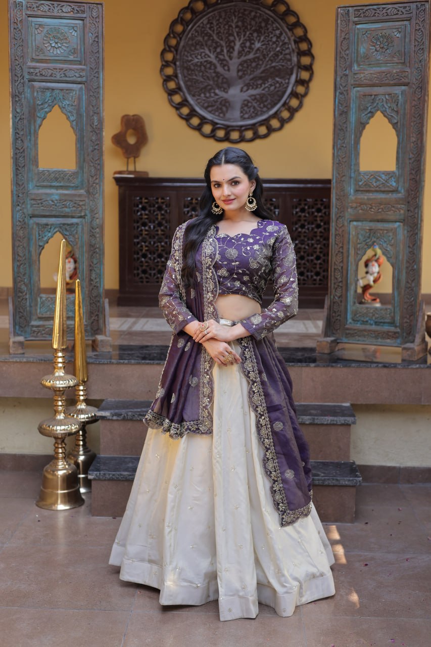 Premium Designer Lehenga Choli with Embroidered Dupatta