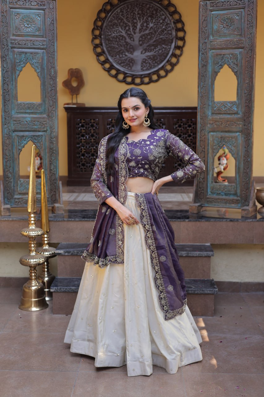 Premium Designer Lehenga Choli with Embroidered Dupatta