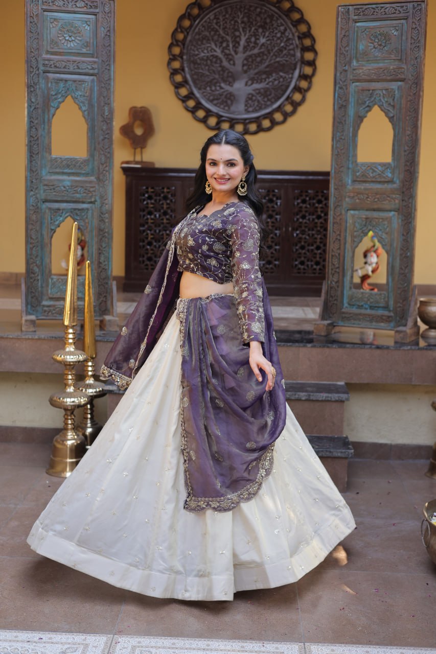 Premium Designer Lehenga Choli with Embroidered Dupatta