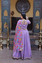 Premium Cosmos Silk Lehenga Choli with Printed Dupatta