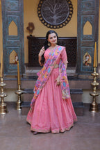 Premium Cosmos Silk Lehenga Choli with Printed Dupatta