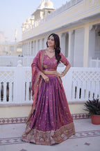 Premium YSL Silk Embroidered Lehenga Choli with Dupatta for Women