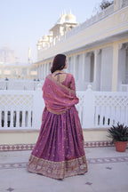 Premium YSL Silk Embroidered Lehenga Choli with Dupatta for Women