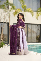 Luxury Zari Embroidered Gown with Designer Dupatta
