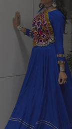 Royal Blue Navratri Lehenga Choli